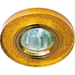 19709 8060-2 MR16 50W G5.3 мерцающее золото, золото/ Shinning Gold-Gold Св-к встр. (уп.10/50шт.) 19709 - фото 621771