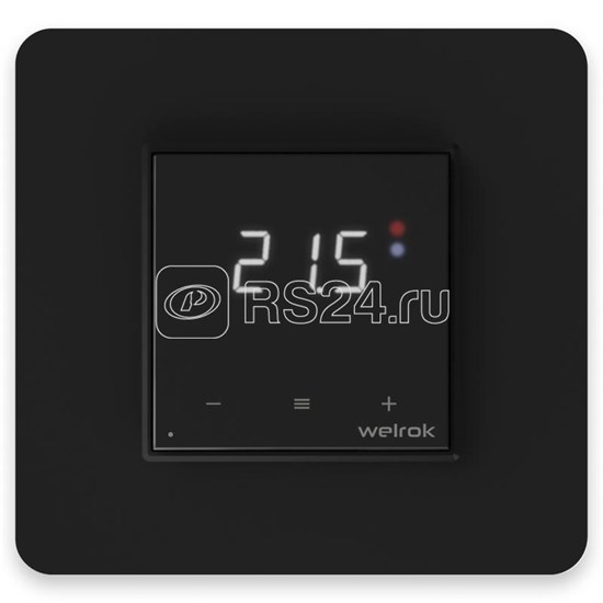 Welrok оz bk Терморегулятор встраиваемый, цифровой, с Wi-Fi, черный Welrok (Россия) Welrok оz bk - фото 621841
