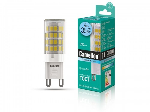 LED4-G9/845/G9 BrightPower Светодиодная лампа 4Вт 220В ВЫВЕДЕНА ИЗ АССОРТИМЕНТА LED4-G9/845/G9 - фото 622069