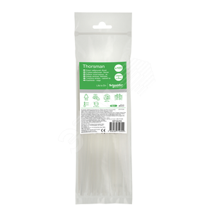 IMT46259 Multifix Thorsman Стяжка P6.6 стандартная, белая устойчивая к УФ-излучению, 2,5х200мм (уп.100шт.) Schneider Electric IMT46259 - фото 622103