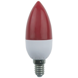 C4TR26ELB Ecola candle LED color 2,6W 220V E14 Red Лампа св/д свеча красная (уп.10/100шт.) C4TR26ELB - фото 622176