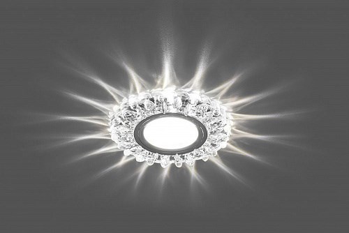 28988 CD916 с драйвером в комплекте 15LED*2835 SMD 4000K, MR16 50W G5.3, прозрачный, хром Светильник встраиваемый (уп.10/50шт.) FERON (Китай) 28988 - фото 622181