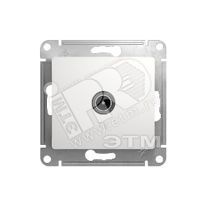 GSL000192 Glossa Розетка TV 4дБ 1 гнездо, проходная, белая (уп.10шт.) Schneider Electric GSL000192 - фото 622195