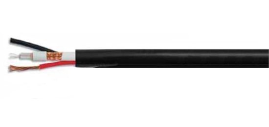 RG-59 B/U+2х0.75 outdoor (черный) кабель комбинир. коакс. 75 Ом +2x0.75 (бухта.200м.) RG-59 B/U-1 - фото 622293