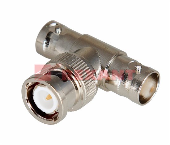 FD 05-3301 Переход штекер BNC - x2 гнезда BNC (тройник) (уп.50/2000шт.) REXANT FD 05-3301 - фото 622315