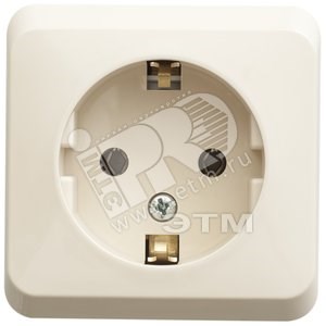 PA 16-003K ЭТЮД Розетка 1 гнездо с заземлением бежевая (уп.17шт.) Schneider Electric PA16-003K - фото 622345