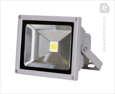 PFL-30W/CW/GR прожектор светодиодный 30W (2565lm) IP65 Jazzway PFL-30W/CW/GR - фото 622374