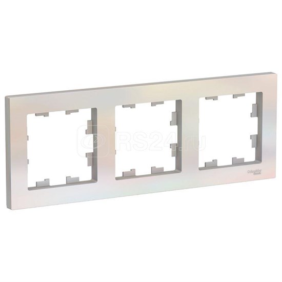 ATN000403 AtlasDesign Рамка 3 поста универсальная, жемчуг (уп.5шт.) Systeme Electric (Россия) ATN000403 - фото 622386