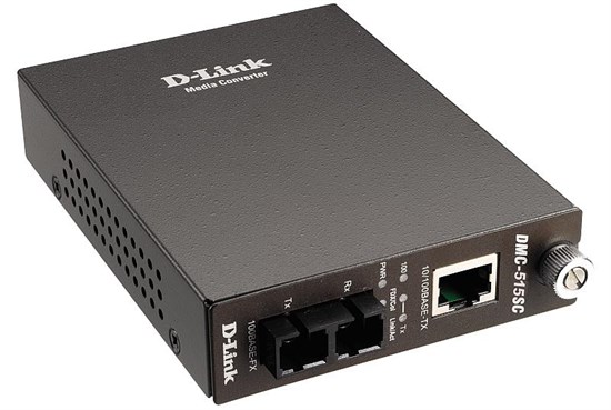 D-Link DMC-515SC/D6B Медиаконвертер 1 порт 100BASE-TX, 1 порт 100BASE-FX, разъем SC, макс. дл.15км D-Link DMC-515SC/D6B - фото 622406