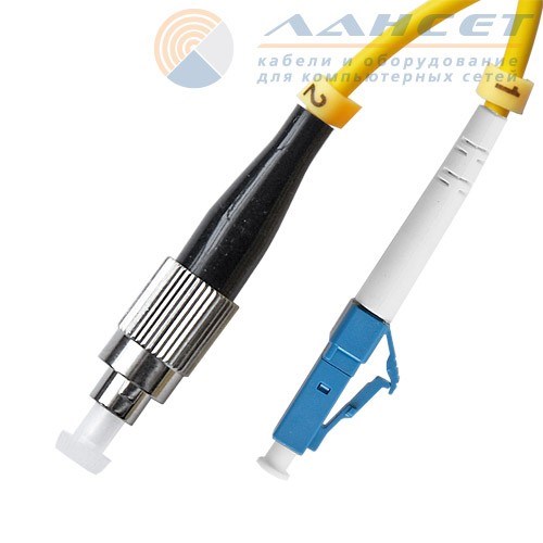 ШО-SM-0.9-FC/UPC-LC/UPC, 1м, simplex Шнур оптический соединительный ОптКом ООО OK-00018224 - фото 622466