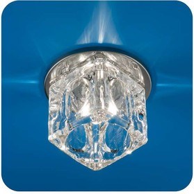 Ice 12 7 05 куб Светильник с ограненным стеклом, куб большой, хром, GU5.3 ИТАЛМАК Ice 12 7 05 куб - фото 622487