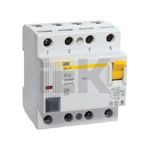 MDV10-4-040-100 УЗО ВД1-63 4Р 40А 100мА Электромеханическое IEK® MDV10-4-040-100 - фото 622598