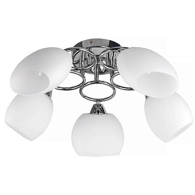 TL2650X-05CH Хром Потолочная люстра Е14, 5х60W Toplight Madalyn TL2650X-05CH Хром - фото 622834