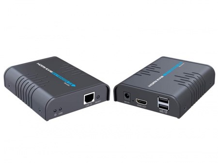 LKV373KVM Удлинитель KVM HDMI по витой паре CAT6 поверх протокола IP до 120м Lenkeng LKV373KVM - фото 622960