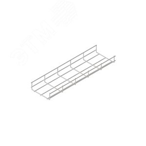 LO26656 PL50-150-3000 Лоток проволочный 50х150 L3000 КМ-Профиль (Россия) LO26656 - фото 623119