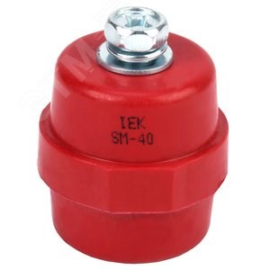 YIS11-40-12-B SM40 (М8) Изолятор силовой с болтом (уп.10шт.) IEK® YIS11-40-12-B - фото 623249