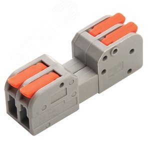 39873 LD221-422 Клемма монтажная 4х0,14-0,2/4мм² (для многопроволочной жилы) (уп.50шт.) Stekker (Китай) 39873 - фото 623313