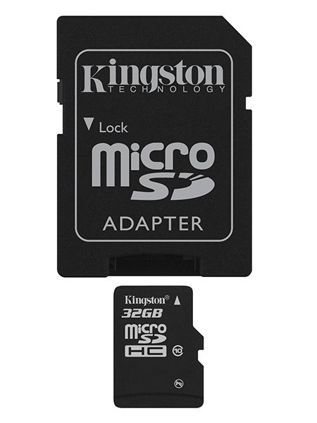 Карта памяти Kingston micro Secure Digital Card 32Gb Class 10 + adapter for SD Card (SDC10/32GB) SDC10/32GB - фото 623458