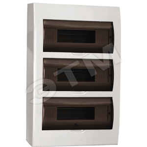 MKP12-N-36-40-05  ЩРн-П-36 IP41 пластиковый белый прозрачная дверь IP40  IEK® MKP12-N-36-40-05 - фото 623495