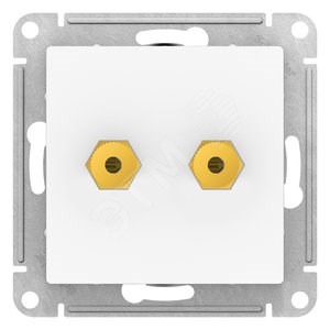 ATN000187 AtlasDesign Механизм аудиорозетки 2 гнезда, белый (уп.5шт.) Schneider Electric ATN000187 - фото 623761