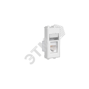 4400461 Avanti Компьютерная розетка RJ-45 модульная, Cat.5e, "Белое облако", 1 модуль ДКС 4400461 - фото 623809