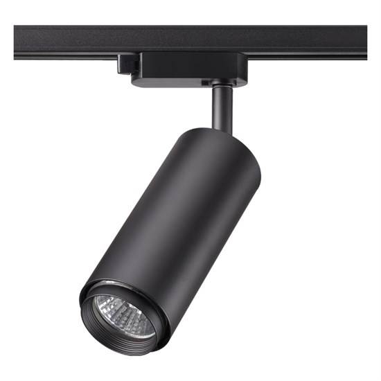 370414 NT19 187 черный Трековый светильник IP20 GU10 50W 220V PIPE Novotech 370414 NT19 187 черный - фото 623811
