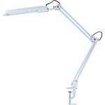 KD-008с белый (230V 11W) Camelion свет-к настольный прищепка 702220 - фото 623879