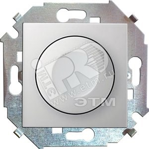 1591311-030 S15 Регулятор поворотно-нажимной, 500Вт, 230В, винтовой зажим, белый (уп.12шт.) Simon Electric 1591311-030 - фото 623881