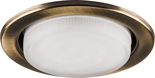 28948 DL53 15W 230V GX53, античное золото, без лампы Светильник встраиваемый (уп.10/50шт.) FERON (Китай) 28948 - фото 623920
