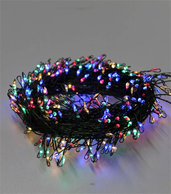 Хвойная ветвь УльтраТонкая гирлянда 20м  USB RGB  702521 - фото 624067