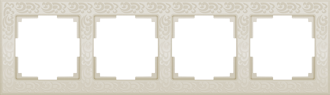WL05-Frame-05-ivory Рамка на 5 постов слоновая кость ВЫВЕДЕНА ИЗ АССОРТИМЕНТА WL05-Frame-05-ivory - фото 624105