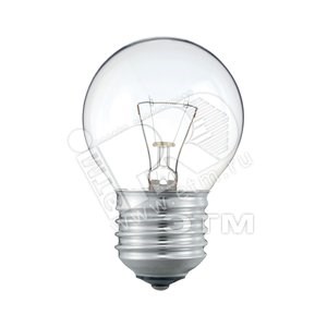 01185550 PHILIPS Stan 25W E27 230V P45 CL Лампа накаливания декоративная шар ВЫВЕДЕНА ИЗ АССОРТИМЕНТА 8711500011855 - фото 624145