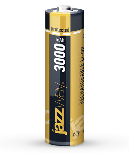Аккумулятор Li-Ion 18650 JAZZWAY ICR встроенная защита (3.7V, 3000mAh) (1*Bl) (10) 18650 JAZZWAY - фото 624284