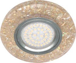 28577 8585-2 15LED*2835 SMD, MR16 50W G5.3, желтый, серебро Светильник встраиваемый (уп.50шт.) FERON 28577 - фото 624521