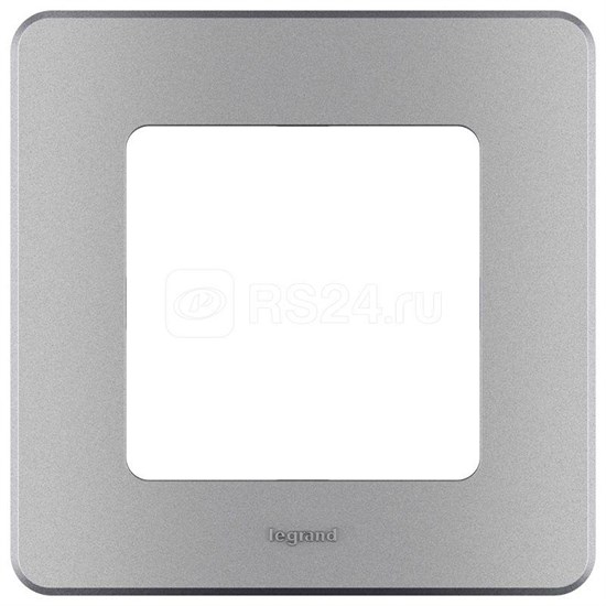 673932 Inspiria Рамка 1 пост алюминий (уп.20шт.) Legrand (Российская Федерация) 673932-1 - фото 624567