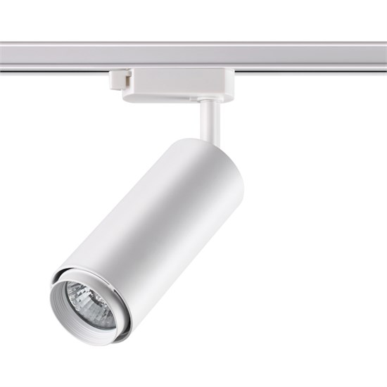 370415 NT19 187 белый Трековый светильник IP20 GU10 50W 220V PIPE Novotech 370415 NT19 187 белый - фото 624590