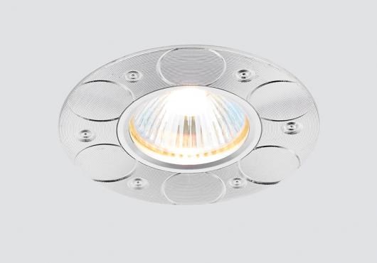 A808 AL алюминий CLASSIC Светильник встраиваемый MR16 12V/220V max 50W (уп.100шт.) Ambrella A808 AL - фото 624616