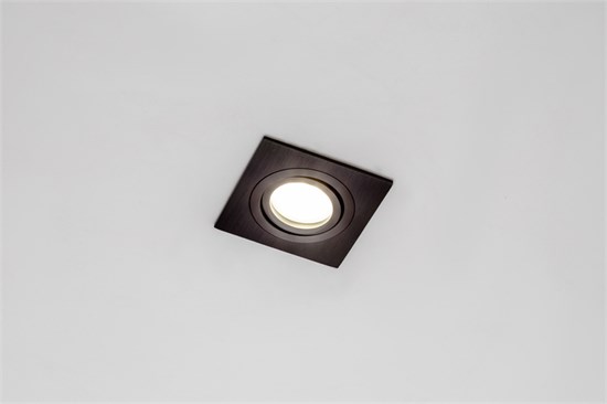 CAST 79 BRUSHED BLACK MR16 черный, Cветильник встраиваемый (уп.50шт.) Max Light CAST 79 BRUSHED BLACK - фото 624699