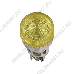 SQ0702-0014 лампа ENR-22 сигнальная Ø22mm 230В желтый неон цилиндрTDM  SQ0702-0014 - фото 624751