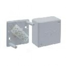 РЕ 410-142/10с Коробка разветв. для наруж. монтажа 55х55х30 с клеммником IP20 серая (уп.39шт.) РЕ 410-142/10с - фото 624789