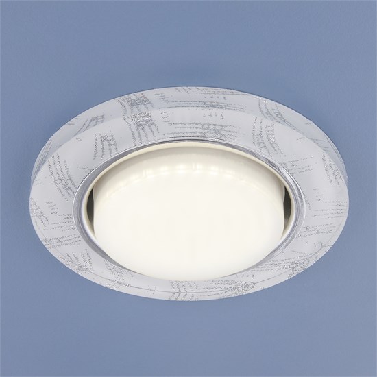 1062 GX53 WH/SL белый/серебро Cветильник встраиваемый (уп.10/30шт.) Elektrostandard a034000 - фото 624814