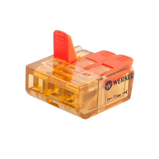 TR-02-03 Клемма универсальная соединительная 3-проводная (уп.5шт.) Werkel™ a038404-1 - фото 624903