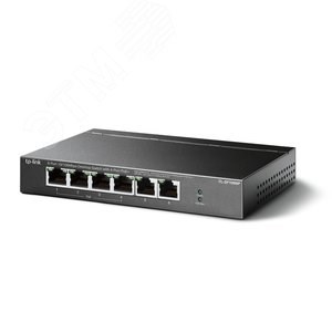 TL-SF1006P Коммутатор неуправляемый PoE 6 портов, 4хPoE 10/100 Мб/с, 2хRJ45 67Вт TP-Link (Китай) TL-SF1006P - фото 624978