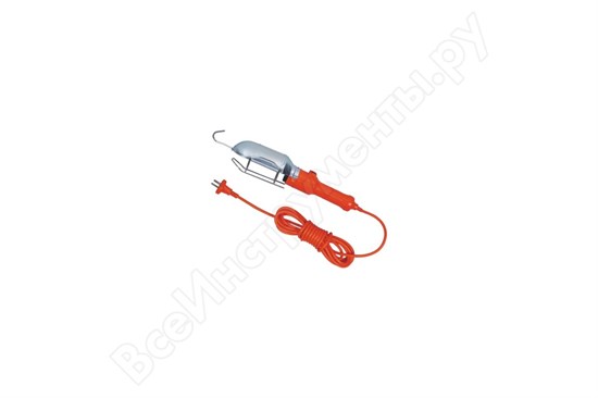 ПР-60-05 оранжевый 5м. 60W E27, металл. кожух (б/лампы) Светильник-переноска (уп.30шт.) LUX 4606400027003 - фото 625218