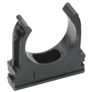 CTA10D-CF32-K02-050 Держатель с защелкой, Ø32мм, черный (уп.50шт.) IEK® CTA10D-CF32-K02-050 - фото 625286