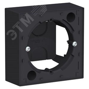 ATN001000 Atlasdesign Коробка для наружного монтажа, карбон (уп.20шт) Systeme Electric (Россия) ATN001000 - фото 625509
