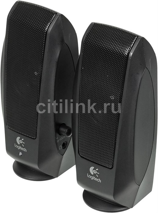 Колонки LOGITECH S120, 2.0, черный [980-000010] 705019 - фото 625683