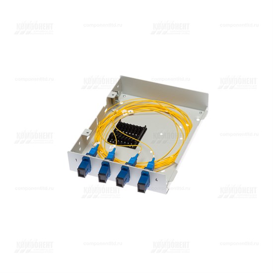 КОН-Микро-4 SC/UPC (полная сборка) Кросс оптический настенный, 4 SC/SM Компонент ЗАО КОН-Микро-4 SC/UPC - фото 625869