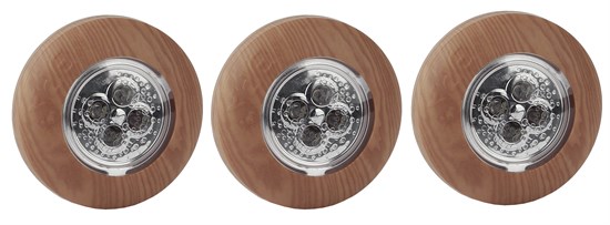 SB-506 пушлайт "Аврора" [4xLED, 3xAAA, дерево] Фонарь (уп.3шт.) ЭРА SB-506 - фото 625985