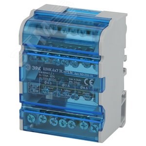 NO-224-15 Шина на DIN-рейку в корпусе (кросс-модуль) 3L+PEN 4х7 ЭРА (Китай) Б0043933 - фото 626037